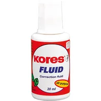 Kores Korrekturflüssigkeit Fluid Pinsel weiß 20ml 9023800661012 Kores 20 Milliliter