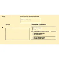 RNK Postzustellungsumschläge 2045 Din Lang ohne Fenster gelb, für förmliche Zustellung 4002871204507 RNK