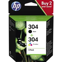 HP Tintenpatrone 304 schwarz, cyan/magenta/gelb