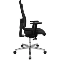 Topstar Bürostuhl Profi Net 11, schwarz / silber, mit Armlehnen, bis 110kg, ohne Kopfstütze 4014296029269 Topstar