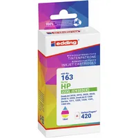 Edding Druckerpatrone EDD-163 18-163 (kompatibel zu HP 22), color (cyan/magenta/gelb), ca. 420 Seiten 4043023601638 Edding