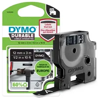 DYMO® Schriftbandkassette D1 12 mm x 3 m (B x L) schwarz
