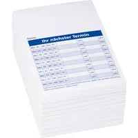 König und Ebhardt Zettelklotz 8655651, Terminvereinbarungen, A7, geleimt, weiß, Papier, 50 Blatt 4014149197114 König und Ebhardt 10 Stück