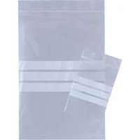 Soennecken Druckverschlussbeutel Kunststoff transparent mit Beschriftungsfeld 0,05mm 160x220mm 4003969935716 Soennecken 100 Stück