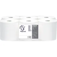 Papernet Rollenhandtücher 416611, Innenabrollung, Außenabrollung, 1-lagig, weiß, Recyclingpapier 8024929266110 Papernet 6 Rolle