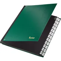 Bene Pultordner 75116GN, A-Z, grün, A4, 24 Fächer 9003267790401 Bene