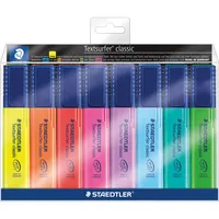 Staedtler Textmarker Textsurfer classic, 364 WP8, Etui, 8-farbig sortiert, 1-5mm Keilspitze 4007817315057 Staedtler 4 Stück