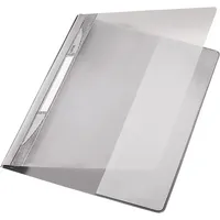Leitz Schnellhefter Exquisit 41940085, A4+, grau, Polyvinylchlorid (PVC), 80g, Vorderdeckel transparent 4002432308668 Leitz
