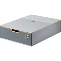 Durable Schubladenbox Varicolor Safe 7601-27 grau/grau 1 Schublade geschlossen mit Schloss 4005546994055 Durable