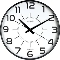 Unilux  Wanduhr Maxi Pop 400094487, schwarz, 37,5cm, rund, analog 3595560023905 Unilux