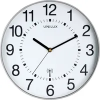 Unilux  Wanduhr Maxi Wave 400094565, hellgrau, 37,5cm, rund, analog 3595560024940 Unilux