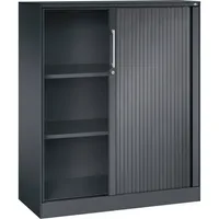 CP-Möbel Rollladenschrank Asisto 143032000S10074, abschließbar, 3 OH, schwarzgrau, 100x131x43,5cm (BxHxT) 4060061312517 CP-Möbel