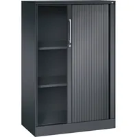 CP-Möbel Rollladenschrank Asisto 143033000S10054, abschließbar, 3 OH, schwarzgrau, 80x131x43,5cm (BxHxT) 4060061312562 CP-Möbel