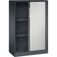 CP-Möbel Rollladenschrank Asisto 143033000S10056, abschließbar, 3 OH, schwarzgrau/lichtgrau, 80x131x43,5cm (BxHxT) 4060061312593 CP-Möbel