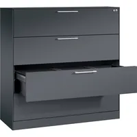 CP-Möbel Hängeregistraturschrank Asisto 146021413S10118 A4 3bahnig sgr/sgr 4060061311480 CP-Möbel