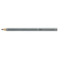 Faber-Castell Bleistift Jumbo GRIP, 111920, Härte HB, silbergrau 4005401119203 Faber-Castell