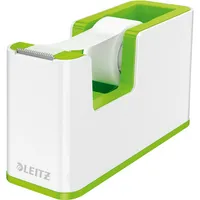 Leitz Klebebandabroller WOW Duo Colour 5364-10-54, für Klebebänder bis 19mm x 33m, grün/weiß 4002432123759 Leitz
