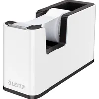 Leitz Klebebandabroller WOW Duo Colour 5364-10-95, für Klebebänder bis 19mm x 33m, schwarz/weiß 4002432122158 Leitz