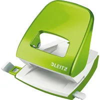 Leitz Bürolocher New NeXXT WOW 5008-10-54, grün-metallic, bis 3mm 30 Blatt, mit Anschlagschiene 4002432123506 Leitz