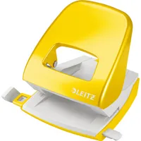 Leitz Bürolocher New NeXXT WOW 5008-10-16, gelb-metallic, bis 3mm 30 Blatt, mit Anschlagschiene 4002432121526 Leitz