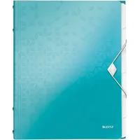 Leitz Ordnungsmappe WOW 4633-00-51, 6-teilig blanko, eisblau, A4, 6 Fächer 4002432106233 Leitz