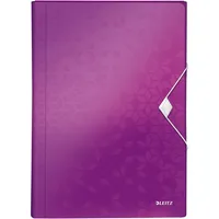 Leitz Fächermappe WOW 4589-00-62 A4 mit 6 Fächern 6-teilig blanko Kunststoff violett 4002432106035 Leitz
