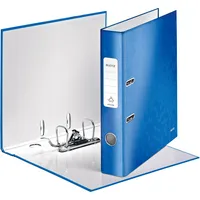 Leitz Ordner WOW 1006-00-36, A4 52mm schmal PP vollfarbig, glänzend blau metallic 4002432394746 Leitz