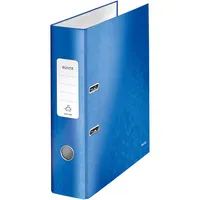 Leitz Ordner WOW 1005-00-36, A4 80mm breit PP vollfarbig, glänzend, gemustertrt blau metallic 4002432394685 Leitz