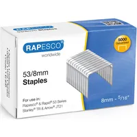 Rapesco Heftklammern 53/8, 750, Stahldraht verzinkt 5018505053211 Rapesco 5000 Stück