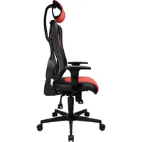 Topstar Bürodrehstuhl Sitness RS, schwarz/rot, mit Armlehnen, bis 110kg 4014296492803 Topstar