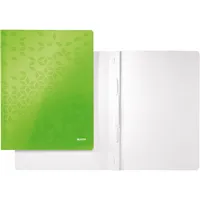 Leitz Schnellhefter WOW 3001-00-54, A4, grün, Karton, 300g, Vorderdeckel grün / opak 4002432123230 Leitz