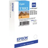 Epson Druckerpatrone T7012 C13T70124010 (kompatibel zu Epson T7012), cyan, ca. 3400 Seiten 8715946490090 Epson