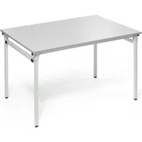 Soennecken Klapptisch, 120x80cm (BxT), 72cm (H), Holz, rechteckig, lichtgrau / lichtgrau 4003969056602 Soennecken