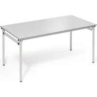 Soennecken Klapptisch, 160x80cm (BxT), 72cm (H), Holz, rechteckig, lichtgrau / lichtgrau 4003969056688 Soennecken