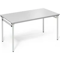 Soennecken Klapptisch, 140x70cm (BxT), 72cm (H), Holz, rechteckig, lichtgrau / lichtgrau 4003969056640 Soennecken