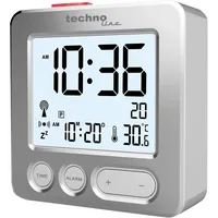 Technoline  Wecker WT 265, silber, viereckig, digital 4029665102658 Technoline