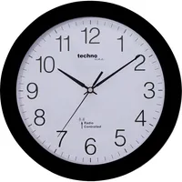 Technoline  Wanduhr WT 8000 schwarz, schwarz, 30cm, rund, analog 4029665018003 Technoline