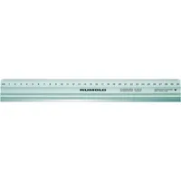 Rumold Schneidelineal 50cm oberseitig ohne mm-Facette auf beiden Seiten Aluminium silber