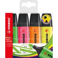 STABILO® Textmarker BOSS® ORIGINAL 4 St./Pack.
