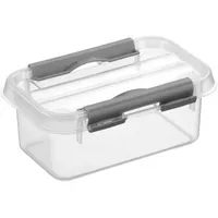 Sunware Aufbewahrungsbox Q-Line H6162102, 0,5 Liter, mit Deckel, außen 150x100x63mm, Kunststoff transparent 8711112724006 Sunware