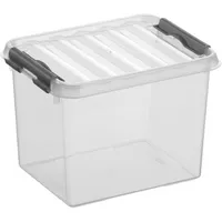 Sunware Aufbewahrungsbox Q-Line H6162502, 3 Liter, mit Deckel, außen 200x150x140mm, Kunststoff transparent 8711112781009 Sunware