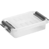 Sunware Aufbewahrungsbox Q-Line H6162002, 0,2 Liter, mit Deckel, außen 113x78x29mm, Kunststoff transparent 8711112832008 Sunware