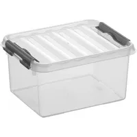 Sunware Aufbewahrungsbox Q-Line H6162402, 2 Liter, mit Deckel, außen 200x150x100mm, Kunststoff transparent 8711112780002 Sunware