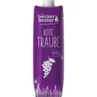 Beckers Bester Traubensaft Rote Traube 78402, 6x 1 Liter Tetrapack 4001716784020 Beckers Bester 6 Stück