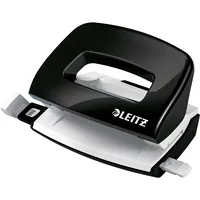 Leitz Bürolocher NeXXt WOW Mini 5060-10-95, schwarz, bis 1mm 10 Blatt, mit Anschlagschiene 4002432121571 Leitz