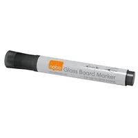 Nobo  Glasboardmarker 1905322, 4x schwarz, 3mm Rundspitze 5028252526081 Nobo 4 Stück