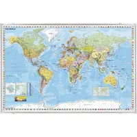 Franken Landkarte Welt 1:33000000 138x88cm magnetisch 4016946001915 Franken