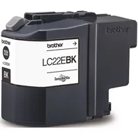 Brother Druckerpatrone LC22EBK (LC-22EBK), schwarz, ca. 2400 Seiten 4977766748247 Brother