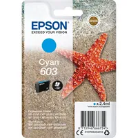 Epson Original 603 Tinte Seestern, Singlepack Cyan Standard, WF-2820DWF WF-2830DWF WF-2840DWF WF-2850DWF XP-2100 XP-2150 XP-3100 XP-3150 XP-4100 XP-4150, ReadyPrint Flex-Tintentarife