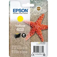 Epson Original 603 Tinte Seestern, Singlepack gelb Standard, WF-2820DWF WF-2830DWF WF-2840DWF WF-2850DWF XP-2100 XP-2150 XP-3100 XP-3150 XP-4100 XP-4150, ReadyPrint Flex-Tintentarife